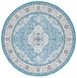 Safavieh Tucson 6'-0" x 6'-0" Rug in Turquoise / Beige
