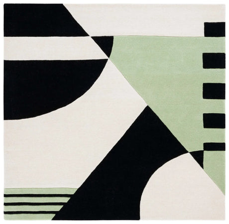 Safavieh Rodeo Drive 6'-0" x 6'-0" Rug in Black / Green