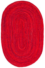 Safavieh Braided 5'-0" x 8'-0" Rug in Red