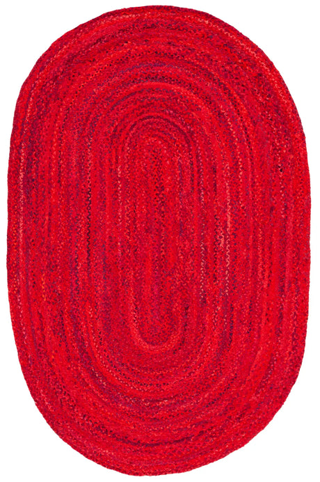 Safavieh Braided 5'-0" x 8'-0" Rug in Red
