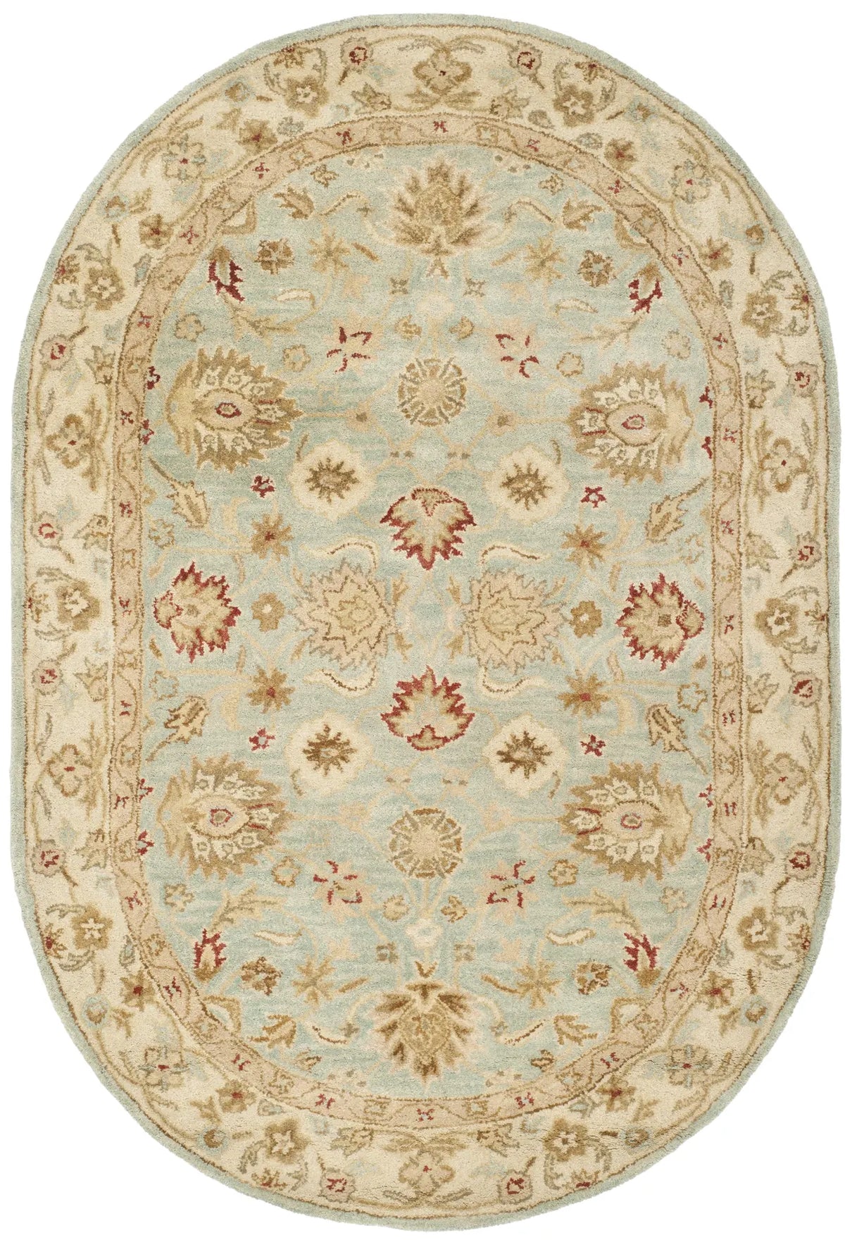 Safavieh Antiquity 4'-6" x 6'-6" Rug in Grey Blue / Beige