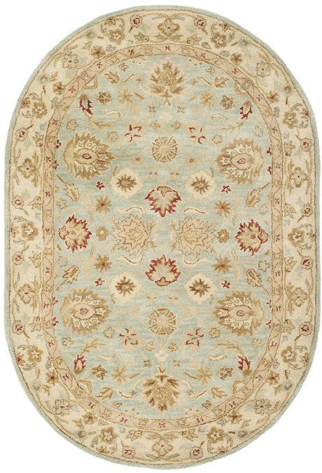 Safavieh Antiquity 4'-6" x 6'-6" Rug in Grey Blue / Beige
