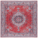 Safavieh Tucson 6'-0" x 6'-0" Rug in Red / Beige