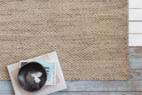 Loloi Oakwood OK-01 Wheat Rugs - styled aerial 1