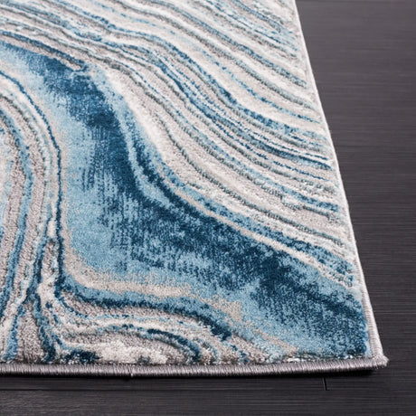 Safavieh Meadow 500 4'-0" x 6'-0" Rug in Blue / Grey
