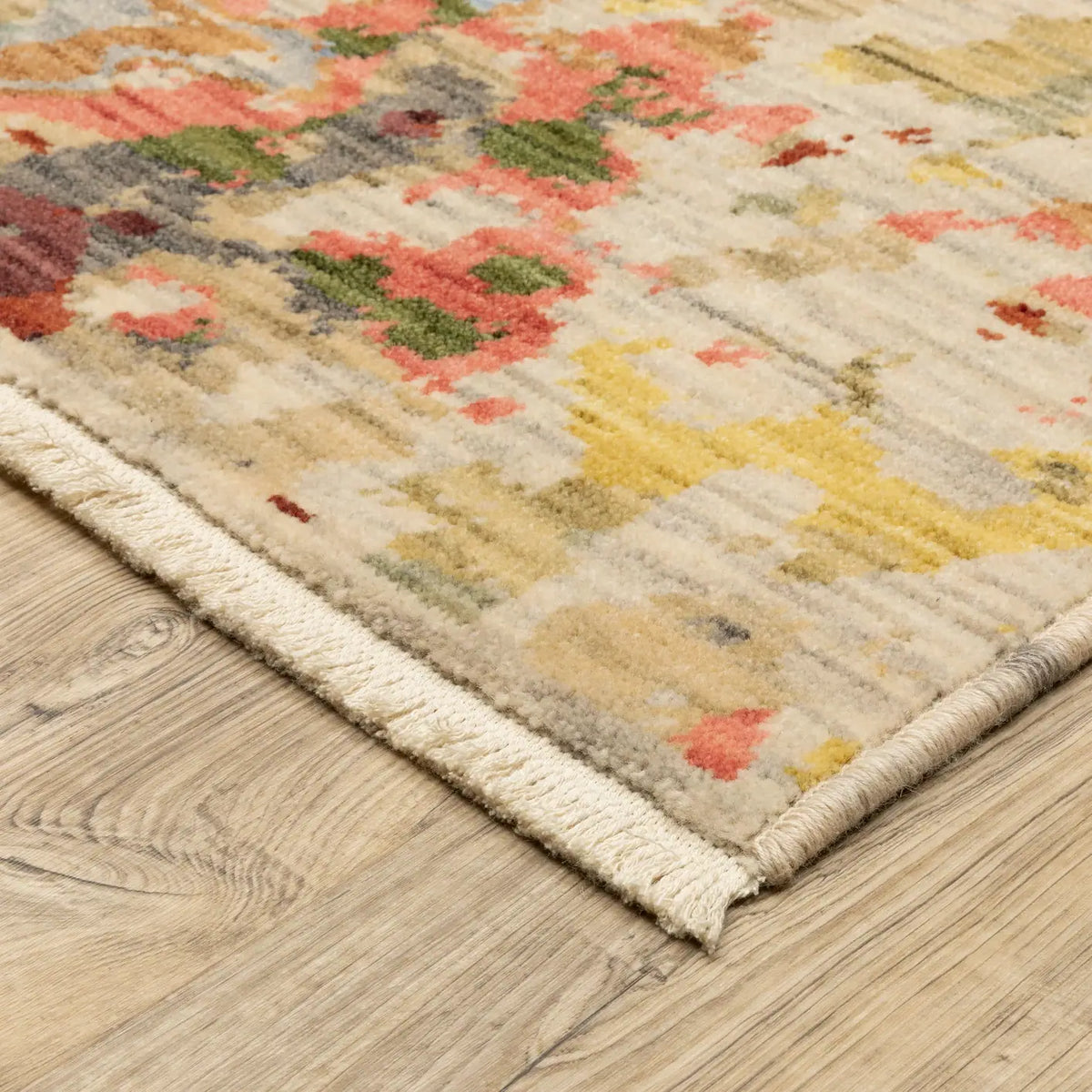Oriental Weavers Sphinx SOLERI SOL09 Beige Abstract Rugs - corner detail