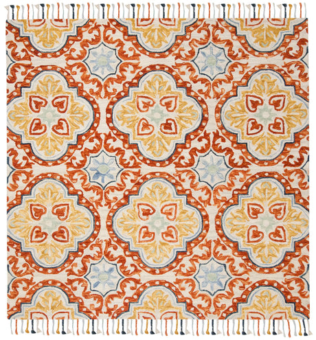 Safavieh Aspen 7'-0" x 7'-0" Rug in Beige / Rust