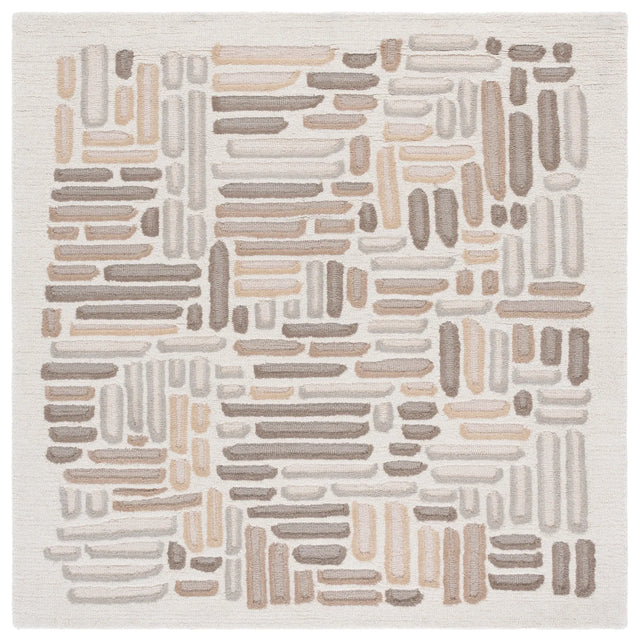 Safavieh Ebony 6'-0" x 6'-0" Rug in Beige / Ivory