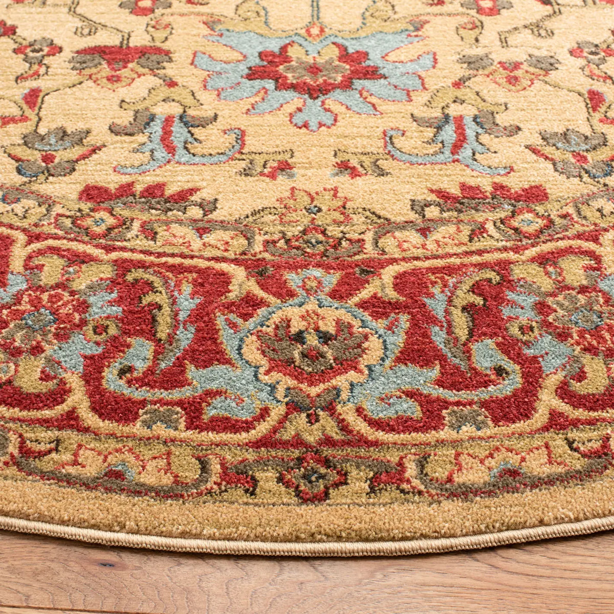 Safavieh Mahal 6'-7" x 6'-7" Rug in Beige / Red