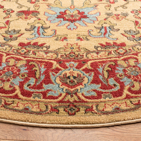 Safavieh Mahal 6'-7" x 6'-7" Rug in Beige / Red