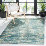 Safavieh Natural Fiber 4'-0" x 6'-0" Rug in Dark Green / Natural