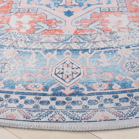 Safavieh Arizona 6'-0" x 6'-0" Rug in Rust / Navy