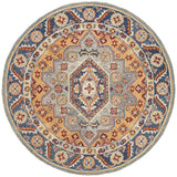 Safavieh Antiquity 6'-0" x 6'-0" Rug in Blue / Gold