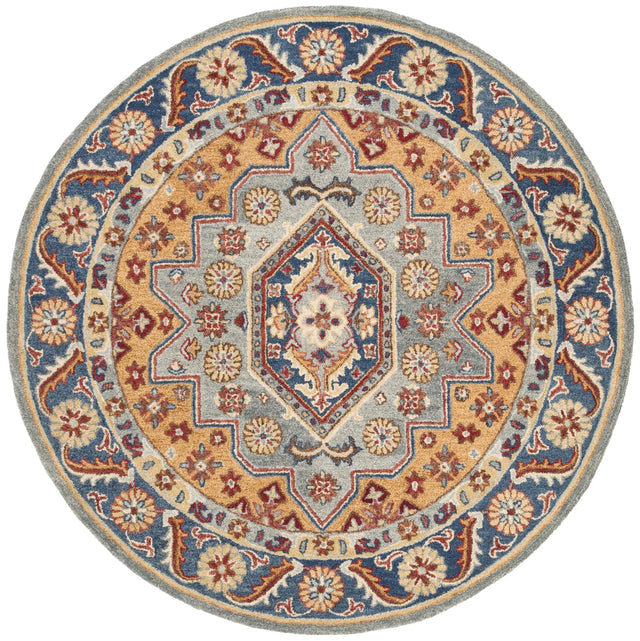 Safavieh Antiquity 6'-0" x 6'-0" Rug in Blue / Gold