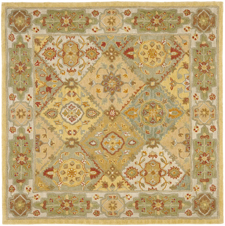 Safavieh Heritage 6'-0" x 6'-0" Rug in Multi / Ivory