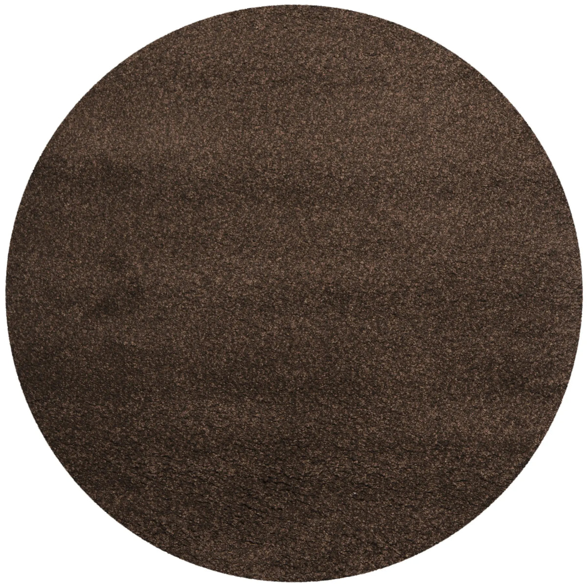 Safavieh Santa Monica Shag 6'-7" x 6'-7" Rug in Brown