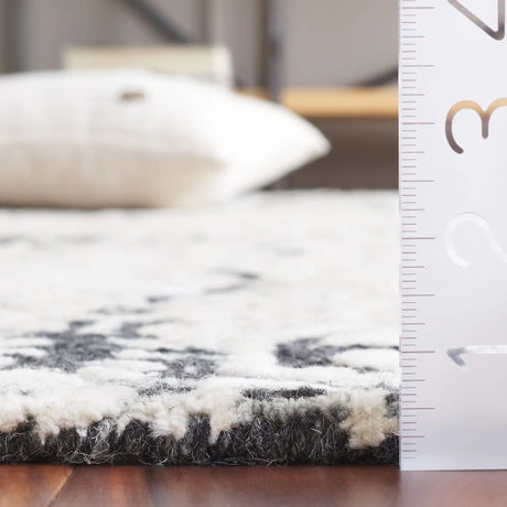 Safavieh Ebony 4'-0" x 6'-0" Rug in Black / Ivory