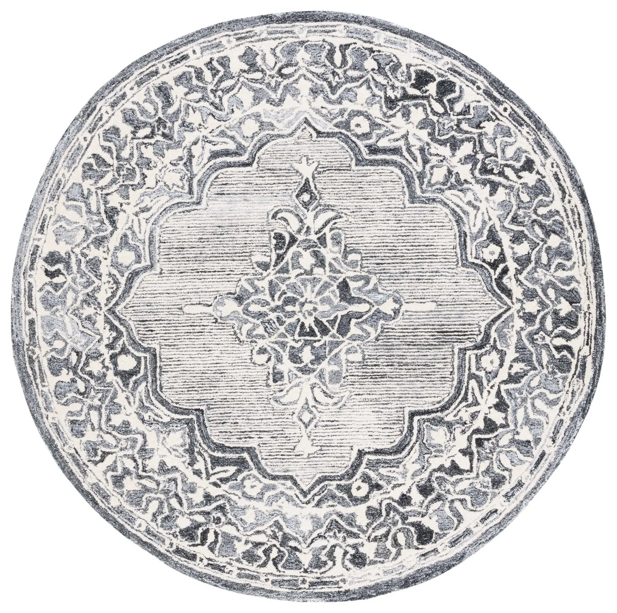 Safavieh Metro 6'-0" x 6'-0" Rug in Grey / Ivory