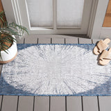 Safavieh Courtyard 2'-0" x 3'-7" Rug in Beige / Navy