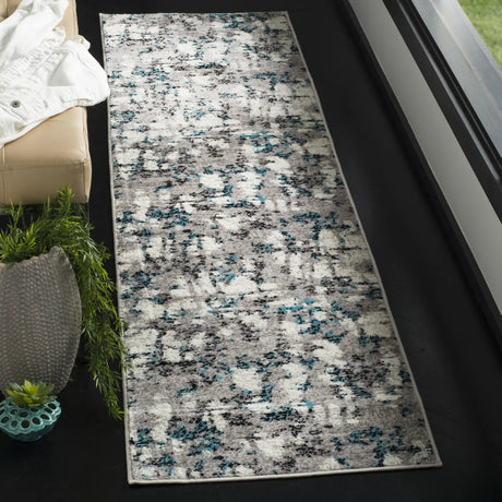 Safavieh Skyler 2'-0" x 10'-0" Rug in Grey / Blue