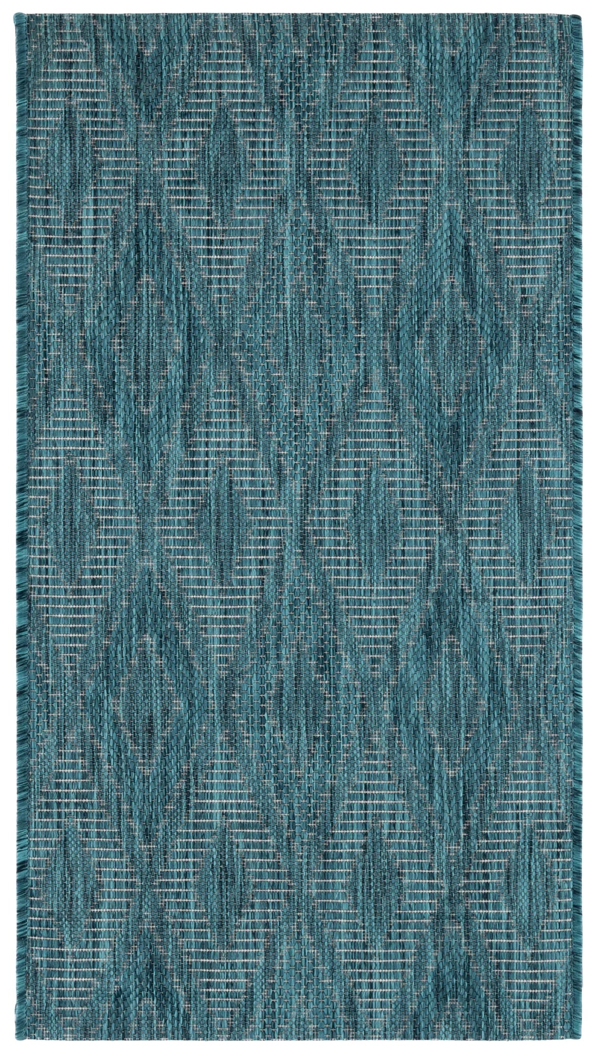 Safavieh Courtyard 2'-0" x 3'-7" Rug in Turquoise / Blue