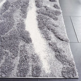 Safavieh Hi-Lo Shag 4'-0" x 6'-0" Rug in Grey / Light Grey