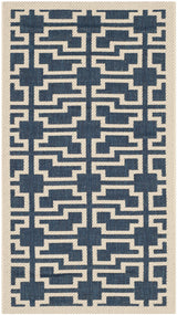 Safavieh Courtyard 2'-0" x 3'-7" Rug in Navy / Beige
