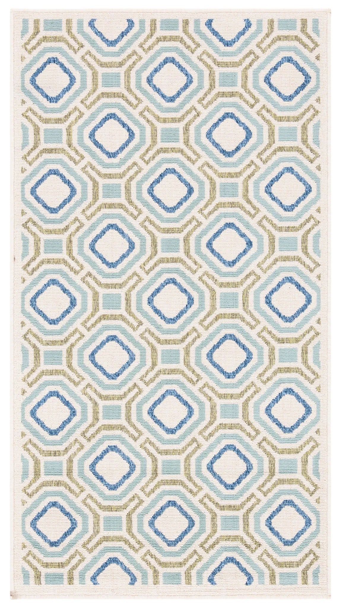 Safavieh Veranda 2'-7" x 5'-0" Rug in Cream / Green
