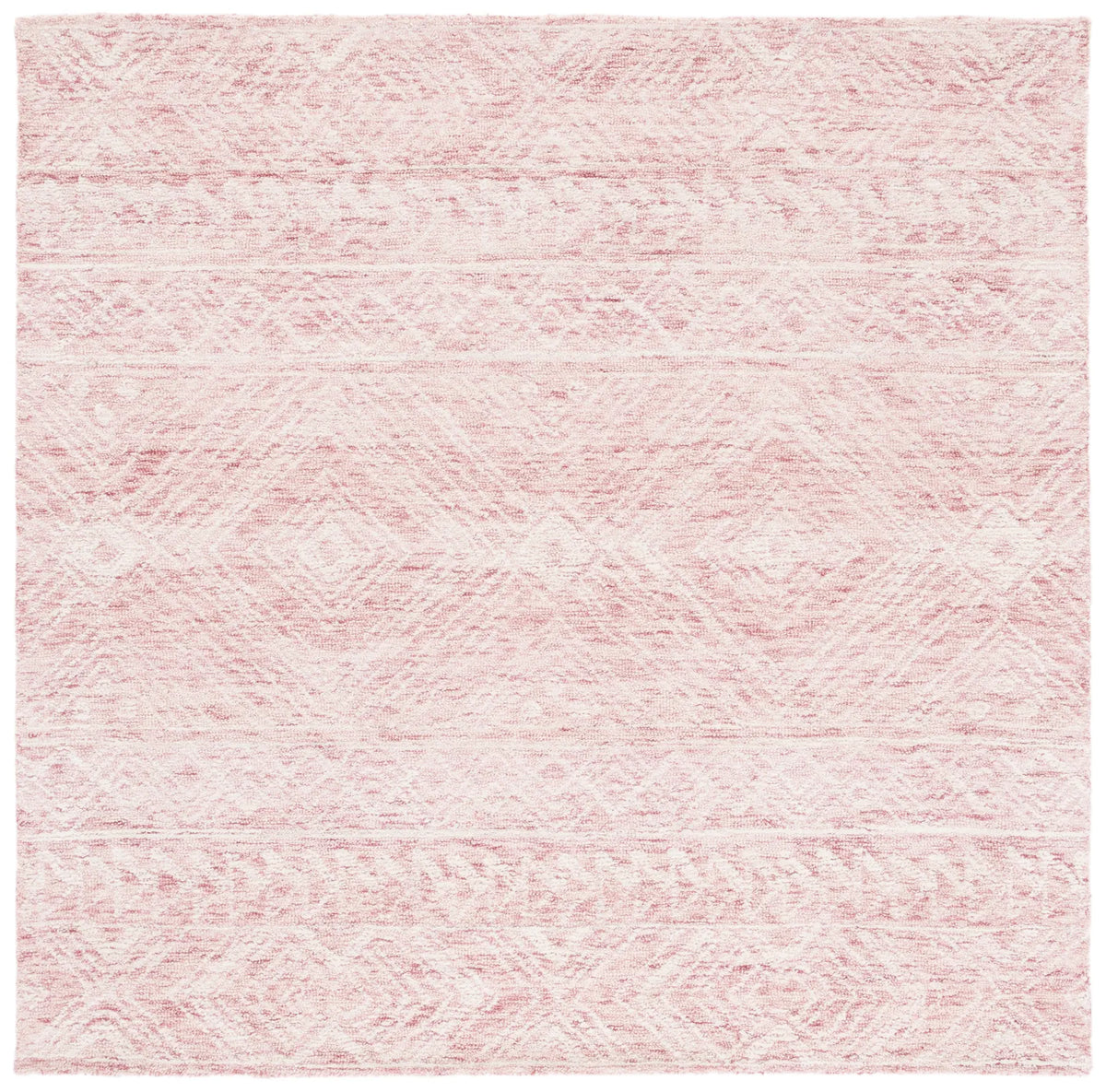 Safavieh Metro 6'-0" x 6'-0" Rug in Dark Pink / Ivory