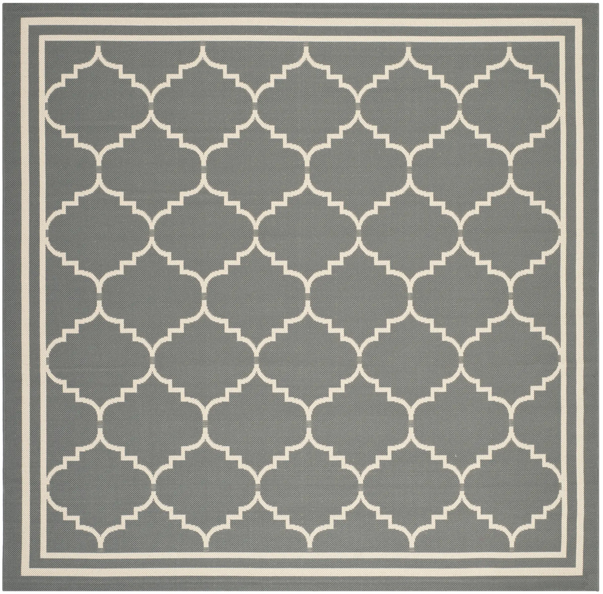 Safavieh Courtyard 6'-7" x 6'-7" Rug in Grey / Beige