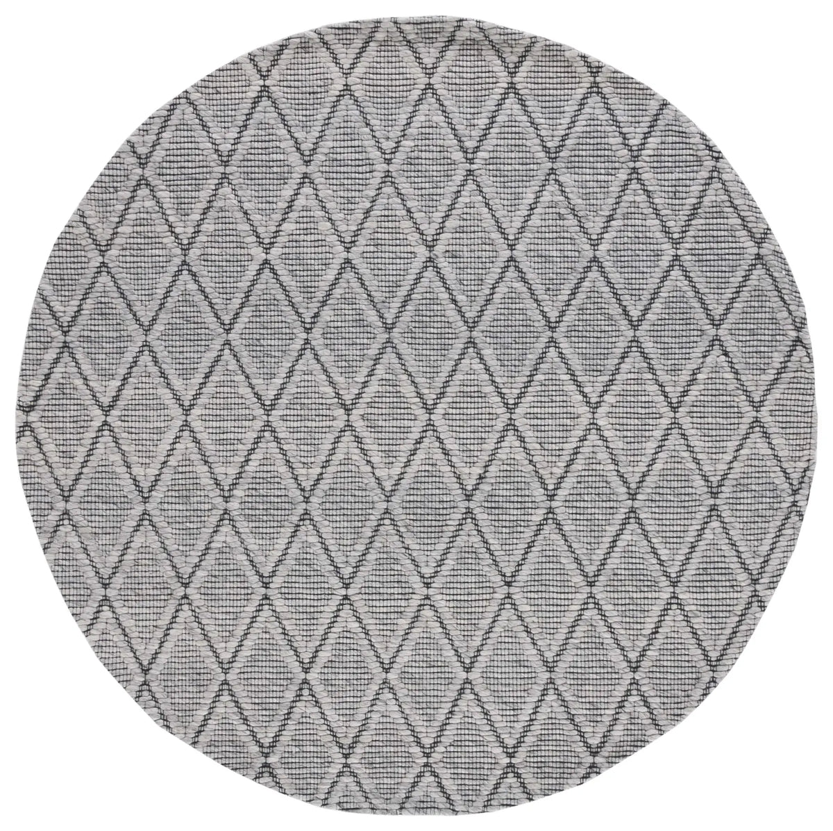 Safavieh Marbella 6'-0" x 6'-0" Rug in Light Grey / Black
