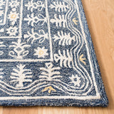 Safavieh Micro-Loop 5'-0" x 8'-0" Rug in Blue / Ivory