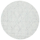 Safavieh Micro-Loop 5'-0" x 5'-0" Rug in Ivory / Light Blue