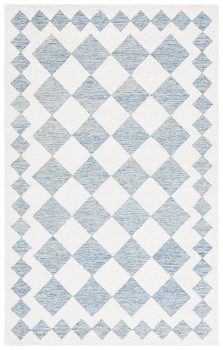 Safavieh Ebony 4'-0" x 6'-0" Rug in Blue / Ivory