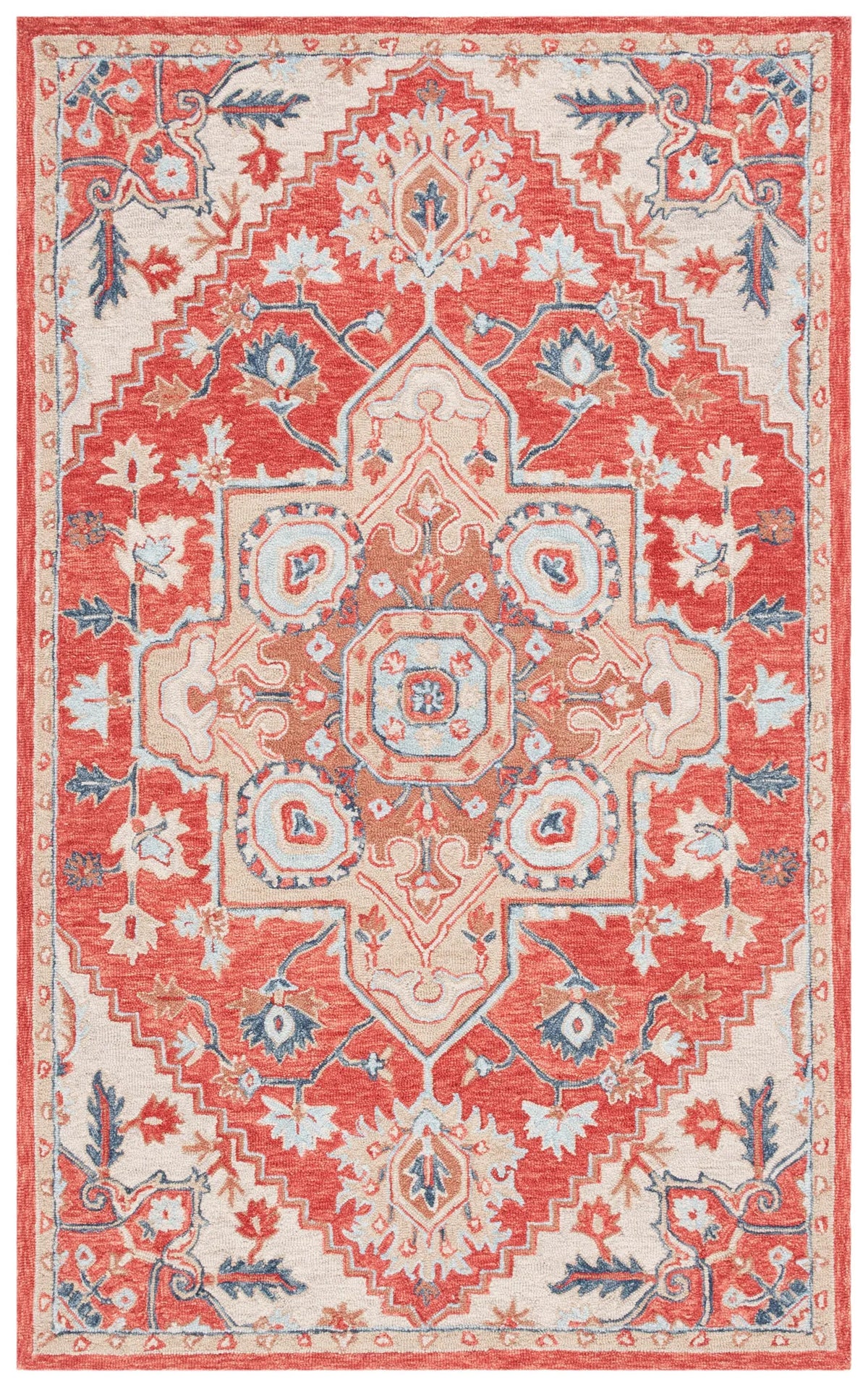 Safavieh Metro 4'-0" x 6'-0" Rug in Red / Beige