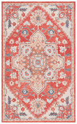 Safavieh Metro 4'-0" x 6'-0" Rug in Red / Beige