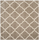 Safavieh Hudson Shag 7'-0" x 7'-0" Rug in Beige / Ivory