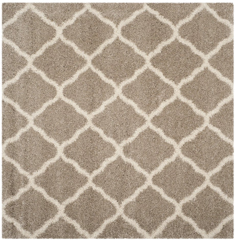 Safavieh Hudson Shag 7'-0" x 7'-0" Rug in Beige / Ivory