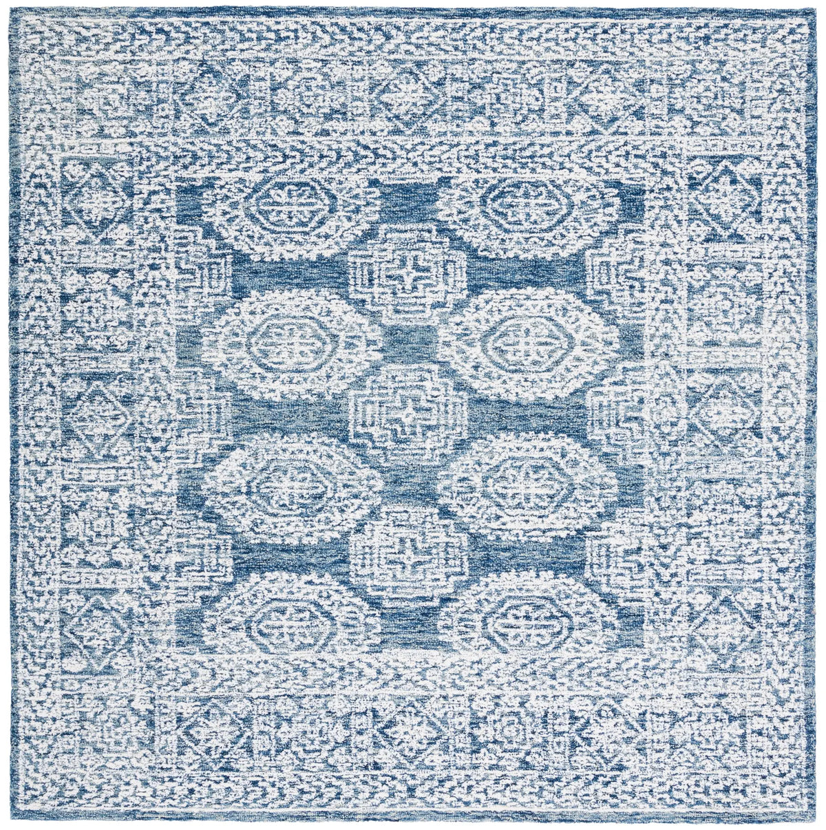 Safavieh Metro 6'-0" x 6'-0" Rug in Natural / Blue