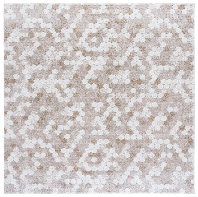 Safavieh Northport 800 6'-7" x 6'-7" Rug in Taupe / Ivory