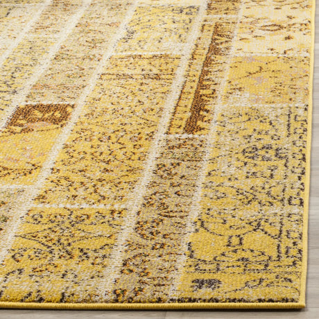Safavieh Monaco 4'-0" x 5'-7" Rug in Yellow / Multi
