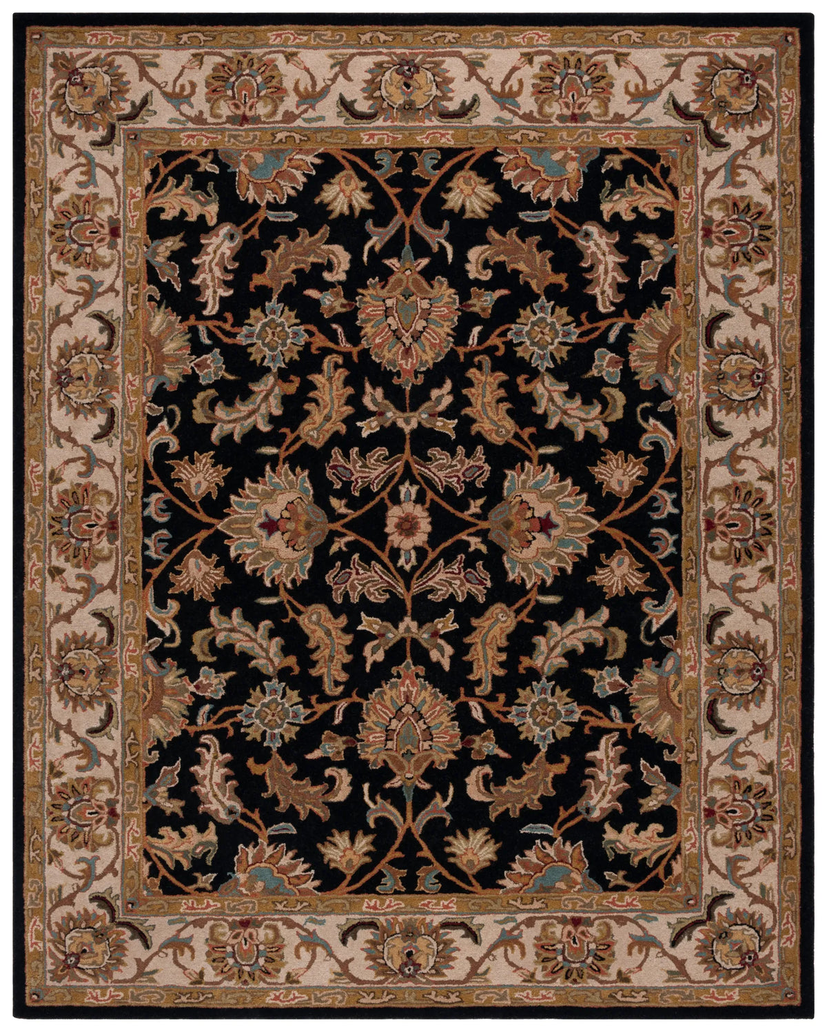 Safavieh Heritage 9'-6" x 13'-6" Rug in Black / Beige