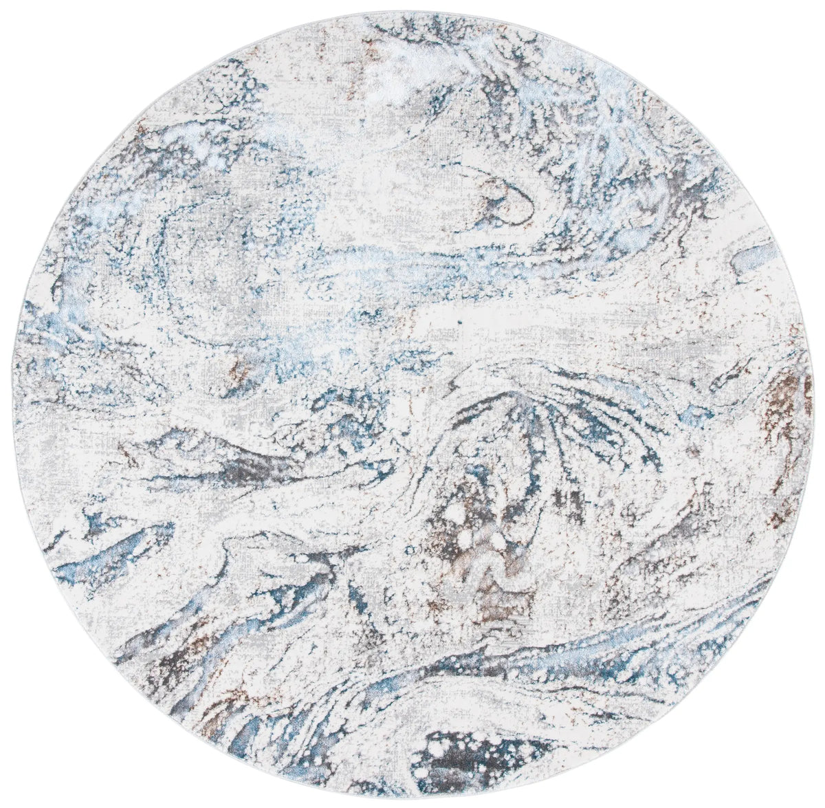 Safavieh Sonoma 6'-7" x 6'-7" Rug in Ivory / Light Blue