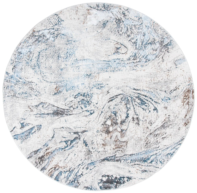 Safavieh Sonoma 6'-7" x 6'-7" Rug in Ivory / Light Blue