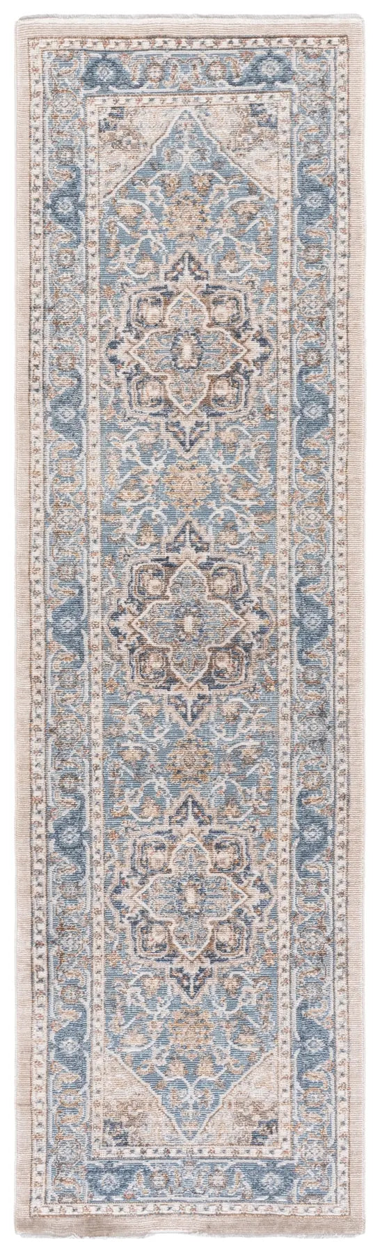 Safavieh Ellwood 2'-3" x 8'-0" Rug in Navy / Beige