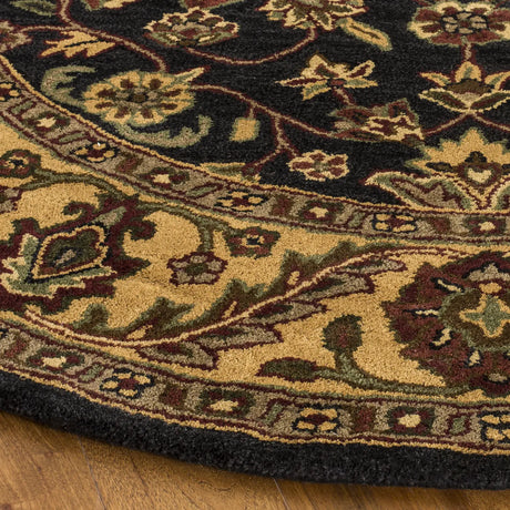 Safavieh Golden Jaipur 6'-0" x 6'-0" Rug in Black / Gold