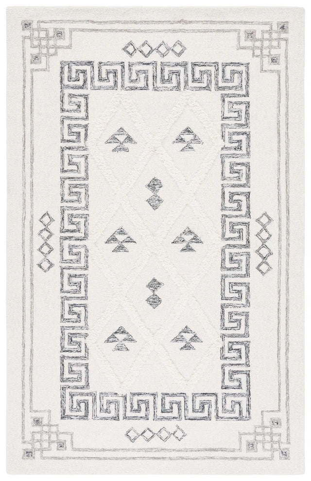 Safavieh Casablanca 4'-0" x 6'-0" Rug in Ivory / Black
