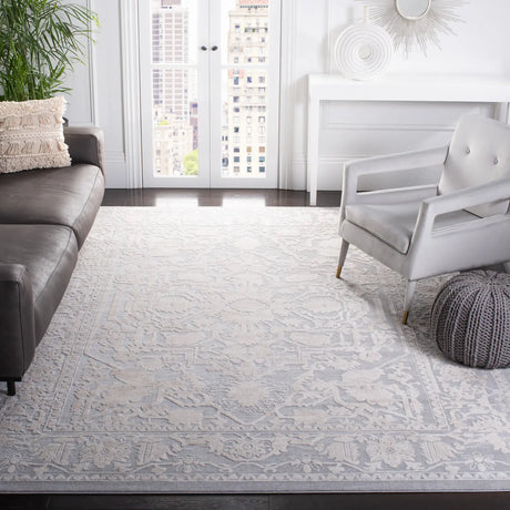 Safavieh Reflection 10'-0" x 14'-0" Rug in Light Grey / Cream