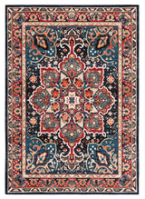 Safavieh Riviera 4'-5" x 6'-0" Rug in Red / Navy