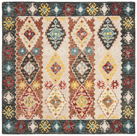 Safavieh Aspen 7'-0" x 7'-0" Rug in Beige / Charcoal